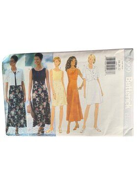 Butterick Women's Dress Coat Sewing Pattern 4999 Size 18-20-22 Uncut